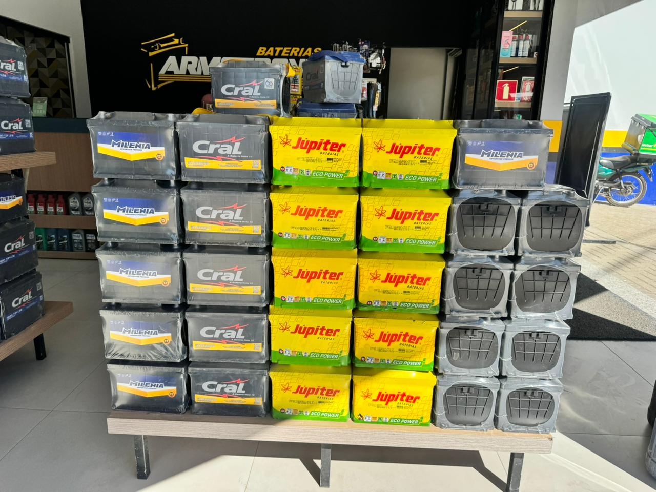 Estoque de baterias Moura, Júpiter, Cral, Milenia